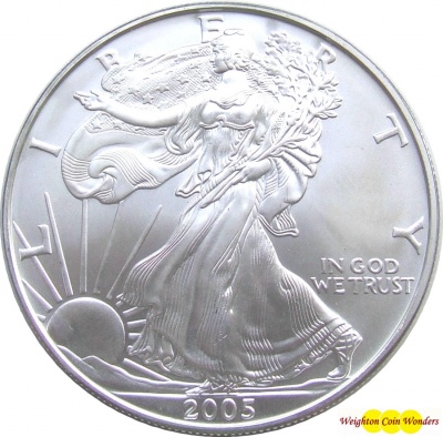 2005 1oz Silver American Eagle